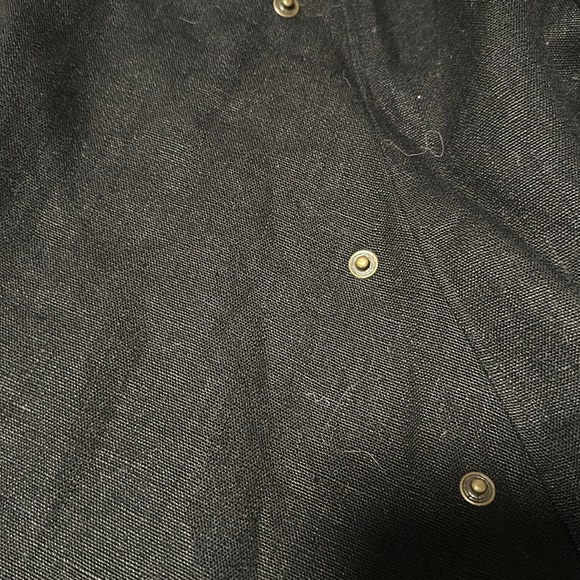 Artists and Revolutionaries Linen & Leather Jacket, Black - Picture 10 of 16